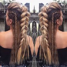 Viking Braids Braided Hairstyles For Black Women Brown Hair Blonde Highlights In 2020 Braids For Long Hair Viking Hair Natural Hair Styles