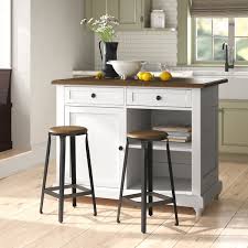 It helps that i measured the sides of my island and had my big box store cut the pieces 2. Distressed Wood Kitchen Island Wayfair