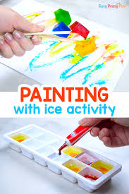 If you enjoyed these colour activities there are 600 more fun ideas for kids on the rest of this site! Painting With Ice Make Your Own Ice Paint Easy Peasy And Fun