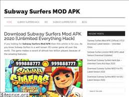 Download game mod offline android terbaik 2019. Top 54 Similar Websites Like Subwaysurfersmodapk Com And Alternatives