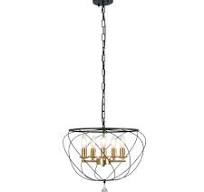 Bella Depot Geometry 5 -Light Matte Black Modern/contemporary For Use in  Bedrooms, Dining Rooms, Foyers, Kitchens, Living Rooms Chandelier