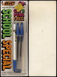Bic School Special Pen Set K Mart Pricetag Early 70 S Vintage School Supplies Childhood Memories My Memory