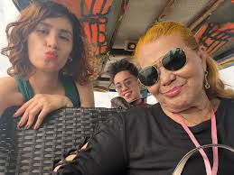 Living his best boat life at the floating market in Mekong Delta, Vietnam! 