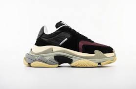 Balenciaga Triple S 2 0 Sneaker Black Wine Red Fashion Shoes Gym Shoes Balenciaga Shoes