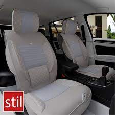 stil 118 siyah mavi deri oto koltuk kilifi stil koltuklar koltuk kilifi