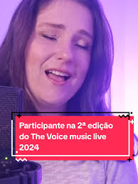 Com muita alegria que anuncio a minha participação na 2ª edição no The  Voice music live 2024 ❤️. Que honra @⚡The Voice music live ofc🥇 #thevoice  #singer #cantora