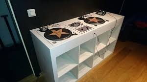 Ikea Kallax Dj Table Turned Into Booth Home Interior Decorations For Sale Dj Booth Dj Table Dj Room