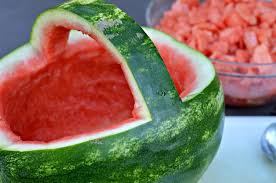 This will stabilize it, so the watermelon does not move when you are trying. How To Make A Watermelon Basket West Of The Loop
