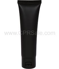 Opaque black, matte on one side and glossy on the other. Plastic Tube Matte Black Body Ldpe With Glossy Black Flip Top Cap Sealed End 2oz Cpr Sales