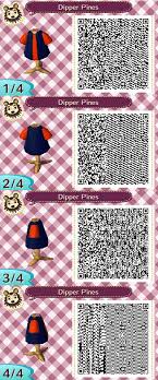Gravity Falls Costume Qr Animal Crossing Animal Crossing 3ds Qr Codes Animal Crossing