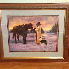 This board shows some of the original items and different ways they've been upcycled. Best Rare Home Interiors Daybreak Western Print By Artist Penny Scroggins For Sale In Houston Texas For 2021