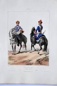 Maison Du Roi Grenadiers A Cheval Uniformes Louis Xv 1724 Planche 128 Alfred De Marbot Cheval Louis Xv Uniforme
