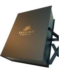 Luxury Corporate Gift Box With Gold Foil Logo Print And Silk Satin Ribbon Closure Brindes Corporativos Sacolas De Papel Personalizadas Ideias De Embalagem