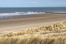 Ik waande me even in een surrealistische film met al die zwarte fladderende gedaantes. Strand Und Dunen Cadzand Bad