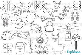 Maybe you would like to learn more about one of these? Alphabet Digital Stamps Abc Clipart A To Z Jkl Letters By Clipartisan Thehungryjpeg Com