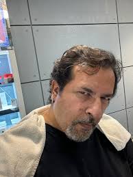 Felt like a bad boy coming in for my haircut …. Now feeling like a good  chappie after …. Sill getting used to short hair and a lighter bod !! Both  feel alien …