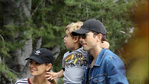 Ashton Kutcher and Mila Kunis Visit Disneyland With Their Kids