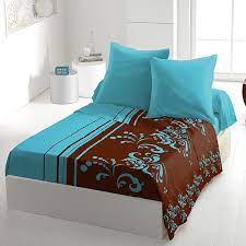 parure de drap 4 pieces microfibre 240x300 cm lily bleu 21 90 la parure de drap 4 pieces microfibre 240x300 cm lil parure de drap parure de lit drap plat