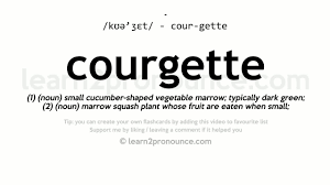 Listen to the audio pronunciation in the cambridge english dictionary. Pronunciation Of Courgette Definition Of Courgette Youtube
