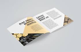 Square Brochure Mockup In 2020 Square Brochures Mockup Design Brochure Design