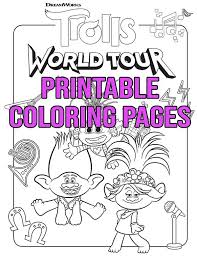 50 beautiful barbie coloring pages your kids will love. Free Printable Trolls World Tour Coloring Pages Activities