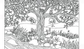 Cool colors describe any color that is calm or soothing in nature. Hd Tree Coloring Pages For Adults In Best Coloring Pages Image Coloring Home