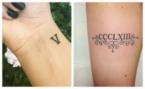 Tatuajes de números romanos para hombres. Tatuajes De Numeros Romanos Plantillas Para Fechas Y Significados