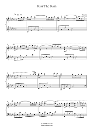 Download and print in pdf or midi free sheet music for kiss the rain by yiruma arranged by botoru for piano (solo). Kiss The Rain Piano Sheet Music I Yiruma