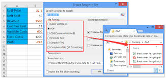 How To Do Break Even Analysis In Excel