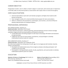 Social Worker Cover Letter And Resume Sample