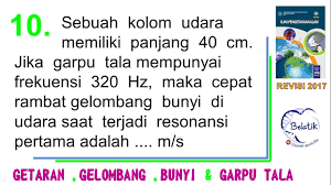 Namun, ketika terjadi resonansi dengan kolom udara, suara garpu tala menjadi cukup nyaring terdengar. Cepat Rambat Bunyi Resonasi Pertama Buku Paket Ipa Bse Kelas 8 Smp Revisi 2017 Youtube