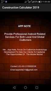Construction calc is a free calculator application designed by, and for, construction workers, carpenters, engineers or anyone else who works with measurements in feet and inches or in metric. Construction Calculator For Android Apk Download