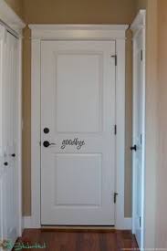 Decorative molding added to a standard doorway makes such a difference! 100 Best Pvc Door Frame Ideas Pvc Door Door Frame Pvc