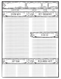 Sheet For Taking Notes During Your Gaming Session Download Your Copy H In 2020 Druid Dungeons And Dragons Dungeons And Dragons Adventures Dungeons And Dragons Classes