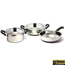 Stainless Steel Cookware Sets Buy Primus Steel Induction Cookware Set 5pc Online Induction Cookware Cookware Set Stainless Steel Cookware Set