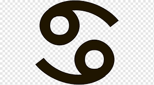 Just like a crab they have a tight hold on what they love and often have trouble letting go. Symbol Cancer Astrological Sign Zodiac Horoscope Cancer Astrology Text Logo Sign Png Pngwing