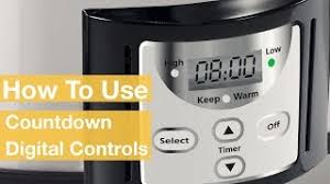 The lowest setting on my crock pot never boils. How To Use The Countdown Slow Cooker Digital Controls Crock Pot Youtube