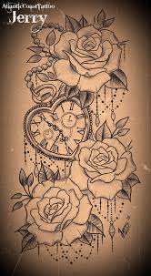 A watch is a mechanical or electrical device for measuring time. Heart Shaped Pocket Watch And Roses Tattoo Design Jetzt Neu Der Blog Fur Den Gentlema Little Mermaid Tattoo Small Heart Tattoos Girl Back Tattoos