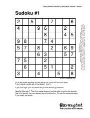 Check spelling or type a new query. Kd Sudoku Ez 8 V1 Pdf Easy Sudoku Puzzles By Krazydad Volume 1 Book 1 Sudoku 1 9 8 5 7 7 5 6 3 5 7 6 9 6 8 7 4 8 2 6 3 2 5 1 4 5 2 4 5 6 9 5 7 2 8 Course Hero