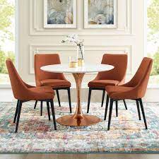 Check out 40 inch high dining table on etour.com. Odyssey 40 Round Modern Rose Gold Dining Table Eurway