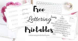 free bullet journal printables hand lettering worksheet 