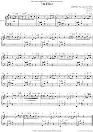 für elise 1st theme easy piano sheet music notes by ludwig