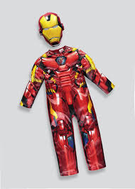 Costume iron man 2nd skin.tuta aderente.si beve attraverso. Kids Marvel Iron Man Fancy Dress Costume 3 9yrs Red Matalan