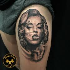 Very nice chicano Marilyn Monroe done today by Joi Watcharachai Meesanthie  with Brad Tilley #amazingthailand #besttattoos #explorephuket  #thisismayhemink #mayhemink #tattoo #thailand #phuket #patong  #mayheminktattoo #instacool #igaddict #banglaroad ...