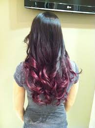 Get visible red hair tones with nutrisse ultra color in dark intense burgundy by garnier. Burgundy Dark Brown Ombre Hair Color Novocom Top