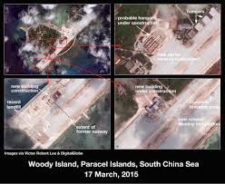China says the artificial islands in the spratlys with their airstrips and military installations are mainly for civilian purposes and to safeguard fishing and maritime trade. South China Sea China Is Building On The Paracels As Well The Diplomat