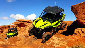 On The Trail At Sand Hollow With The Honda Talon Great Ride So Far Love The Transmission Monster Trucks Honda Riding