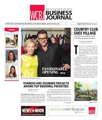 Westchester County Business Journal 081814 by Westfair Business Journal