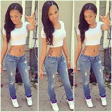 Black And White Crop Top For Girls Pin By Lilly Colon On Prettygang Pretty Girls Swag Outfits Hipster Girl Fashion Pretty Girl Swag