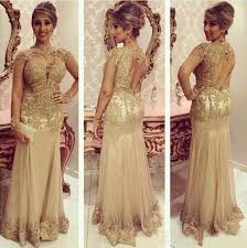 Save 5% with coupon (some sizes/colors) Long Prom Dress Gold Prom Dress Lace Prom Dress Formal Prom Dress Evening Dress High Neck Prom On Luulla